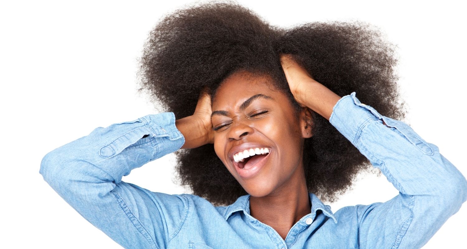 African Women with Jeansshirt